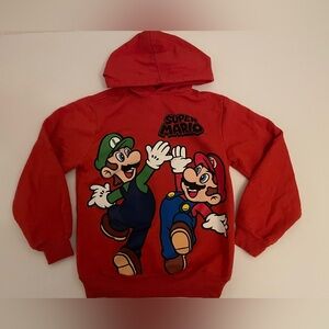 Boy's Nintendo Super Mario Red Hoodie
Sweatshirt Pullover XL 14